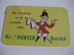 Hunter sigaretten reclamekalendertje uit 1951/1952, Ophalen of Verzenden, Gebruikt, Overige typen
