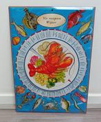 vintage metalen bord ""vis recepten wijzer"", Antiek en Kunst, Ophalen of Verzenden