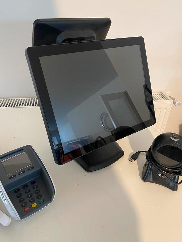 Kassa systeem met alle toebehorende, Zakelijke goederen, Kantoor en Winkelinrichting | Kassa's en Betaalsystemen, Ophalen