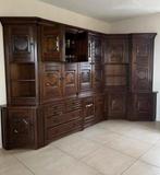 Groot kassief houten wandmeubel, Ophalen, Gebruikt, 25 tot 50 cm, 200 cm of meer