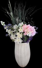 Grote vaas en nep artificiële bloemen, Ophalen, Zo goed als nieuw