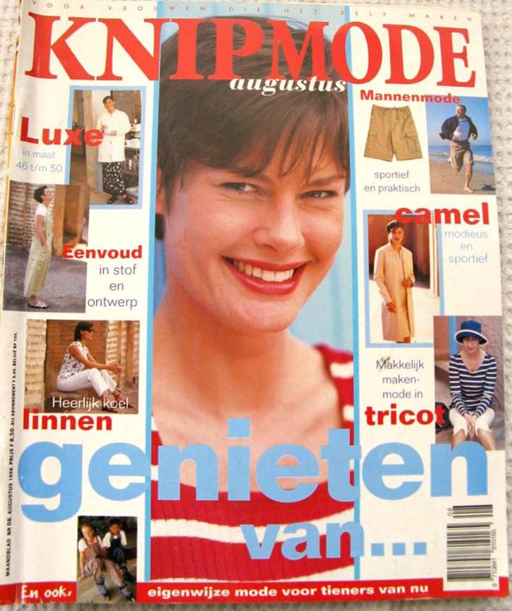 5 x KNIP aug. Sept. En nov. 1998 + bijlagen 3/2005 en 10/98, Hobby en Vrije tijd, Kledingpatronen, Zo goed als nieuw, Vrouw, Knipmode