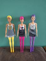3 Gekleurde Barbies, Ophalen of Verzenden, Gebruikt, Barbie