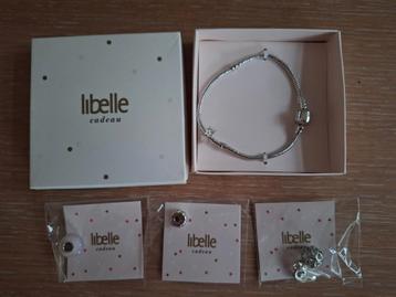 Nieuwe Libelle armband met 3 nieuwe bedels beschikbaar voor biedingen