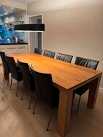 Massief Eiken Eettafel - 250x100cm, Huis en Inrichting, Tafels | Eettafels, Ophalen, Gebruikt, 100 tot 150 cm, Eikenhout