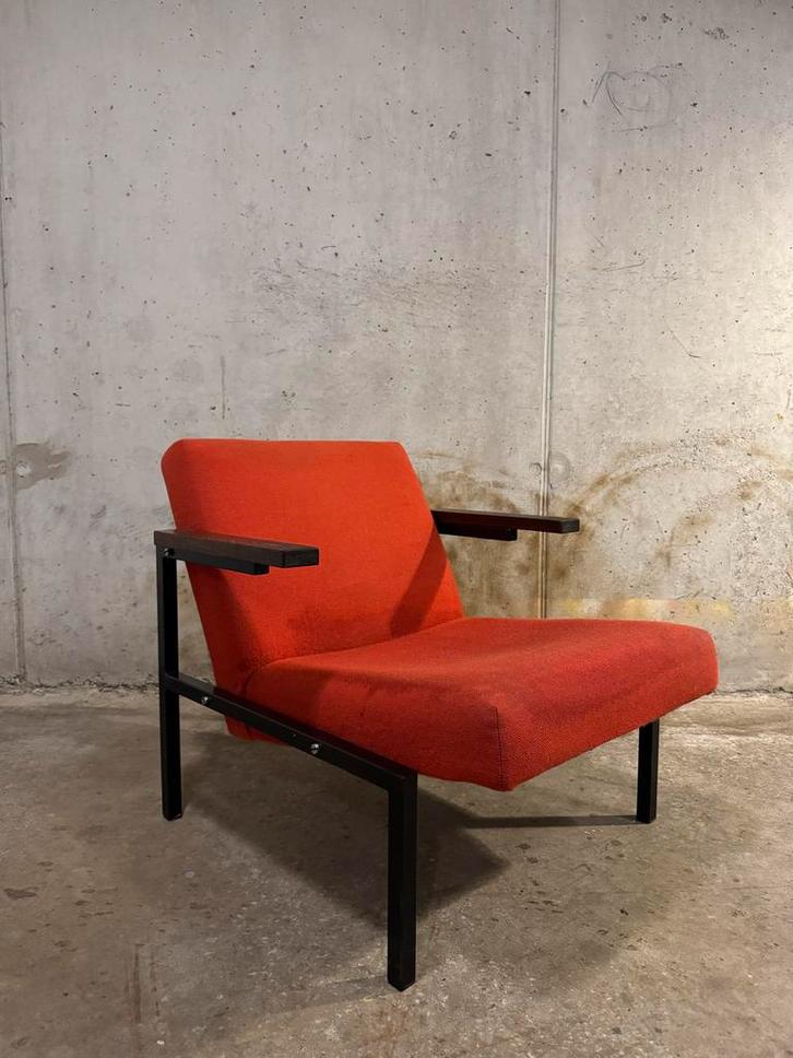 Martin Visser Spectrum SZ-63 Design Fauteuil, Huis en Inrichting, Fauteuils, Gebruikt, Metaal, 50 tot 75 cm, 75 tot 100 cm, Ophalen