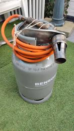 Gasfles 70%gevuld en twee dak branders (werking onbekend), Doe-het-zelf en Verbouw, Ophalen of Verzenden, Gebruikt