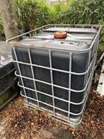 1000 liter vat zwart, Tuin en Terras, Regentonnen, Ophalen, Kunststof, Gebruikt, Met kraantje