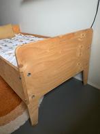 Piet Hein Eek crisis junior bed hout 70x150, 140 tot 160 cm, Gebruikt, Lattenbodem, Ophalen of Verzenden