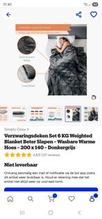 Verzwarings deken, Ophalen, Eenpersoons, Grijs, Deken of Dekbed