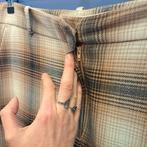 Claudia Sträter beige/creme ruit pantalon wolmix 44 nr 50025, Bruin, ., Maat 42/44 (L), Ophalen of Verzenden