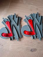 Duplo Trein Rails: 2 Wissels & 1 Kruispunt, Ophalen of Verzenden, Gebruikt