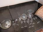 Grote partij glazen, vaasjes, kommen glas, Gebruikt, Overige kleuren, Ophalen of Verzenden, Glas