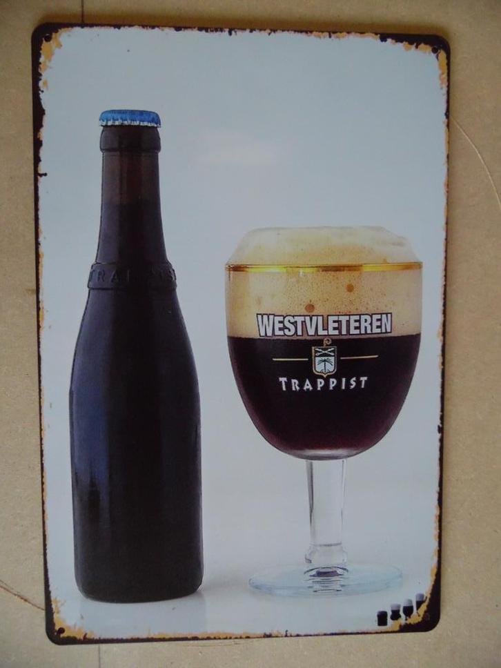 Westvleteren 8 Metalen Wand / Reclame Bordje., Verzamelen, Biermerken, Nieuw, Reclamebord, Plaat of Schild, Overige merken, Ophalen of Verzenden