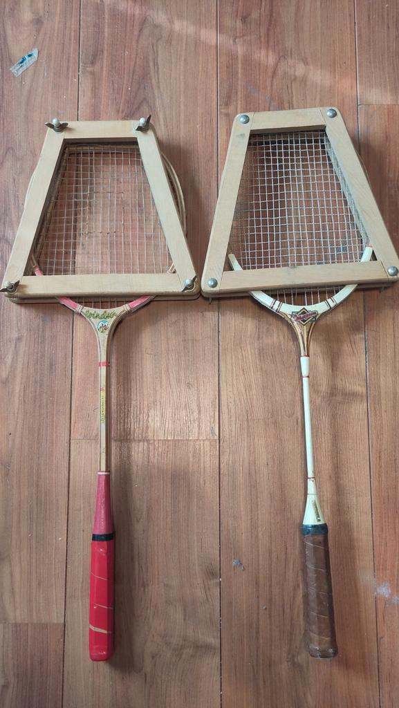 Vintage Champion Badminton Rackets - Set van 2, Antiek en Kunst, Antiek | Gereedschap en Instrumenten, Ophalen of Verzenden