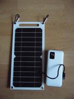 Powerbank 20000 MaH + Klein Zonnepaneeltje + Kabeltje USB C., Ophalen of Verzenden, Nieuw, Powerbank