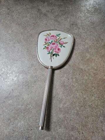 Vintage Handspiegel met Rozen beschikbaar voor biedingen