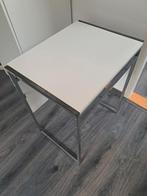 Bijzettafel wit / side table white, Ophalen, Zo goed als nieuw, Rechthoekig
