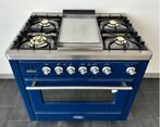 Luxe Fornuis Boretti Majestic 90cm konings blauw frytop, Witgoed en Apparatuur, Fornuizen, 60 cm of meer, Ophalen of Verzenden