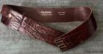 Peddels. Bruine brede leren riem. 85 cm., Kleding | Dames, 80 tot 90 cm, Ophalen of Verzenden, Zo goed als nieuw, Peddels