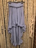 V) T69 shk blauw wit gestreepte rok, maat m, Maat 38/40 (M), Blauw, Ophalen of Verzenden, Zo goed als nieuw