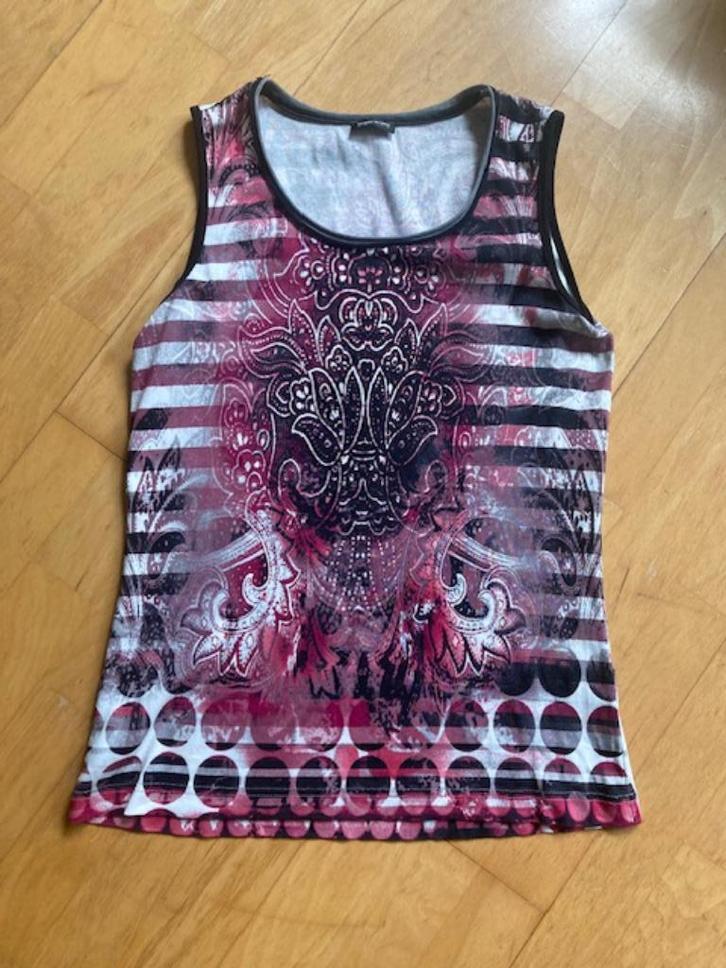 kleurrijke mouwloze top, Kleding | Dames, Tops, Gedragen, Maat 38/40 (M), Overige kleuren, Zonder mouw, Verzenden