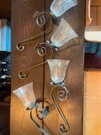 Kandelaars, Huis en Inrichting, Woonaccessoires | Kandelaars en Kaarsen, Ophalen of Verzenden, Zo goed als nieuw, Metaal, Minder dan 25 cm