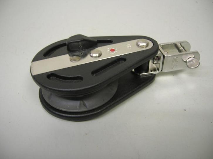 Ratelblok, kogellagers, draaiwartel/gaffelsluiting, tot 10mm, Watersport en Boten, Accessoires en Onderhoud, Nieuw, Lijn of Blok
