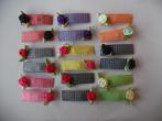 Partij 9 setjes haarspeldjes 5 cm met applicatie nr 4, Kinderen en Baby's, Kinderkleding | Maat 128, Ophalen of Verzenden, Nieuw