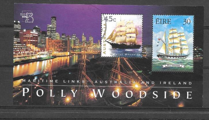 AUSTRALIE 1999, mi Bl 29 Polly Woodside gestempeld, Postzegels en Munten, Postzegels | Oceanië, Gestempeld, Ophalen of Verzenden