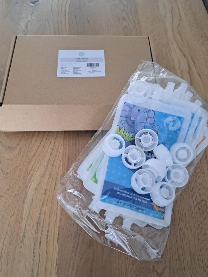 Herbruikbare knijpzakjes 10 stuks nieuw, Kinderen en Baby's, Babyvoeding en Toebehoren, Nieuw, Overige typen, Ophalen of Verzenden