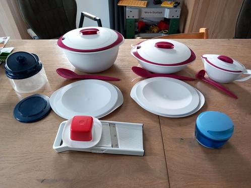 Diverse Tupperware, Huis en Inrichting, Keuken | Tupperware, Zo goed als nieuw, Overige typen, Blauw, Wit, Rood, Ophalen of Verzenden