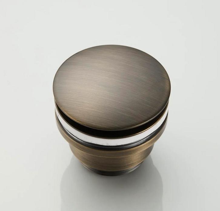 Nieuw: Saniclear Clickwaste verouderd messing, Doe-het-zelf en Verbouw, Sanitair, Nieuw, Wastafel, Koper, Rvs, Ophalen of Verzenden