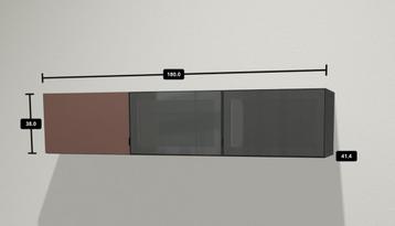 IKEA besta muur kastjes met deuren (ook voor tv meubel)