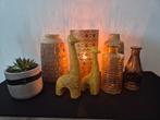 Deco | Vazen | Bloempotten & Beeldjes | 8 stuks, Overige materialen, Ophalen of Verzenden, Zo goed als nieuw, Bruin