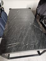 Zwart Marmeren salontafel van HACO wonen, Ophalen, Gebruikt, 100 tot 150 cm, 50 tot 100 cm