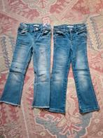 Twee spijkerbroeken Name It blauw flared fit mt. 110 meisje, Broek, Gebruikt, Meisje, Ophalen of Verzenden