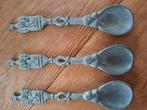 3 TINNEN LEPELS, Antiek en Kunst, Antiek | Bestek, Ophalen