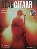 lesboek: slag gitaar 1+cd -slaggitaar deel 1-merkies michiel, Gitaar, Overige genres, Les of Cursus, Ophalen of Verzenden