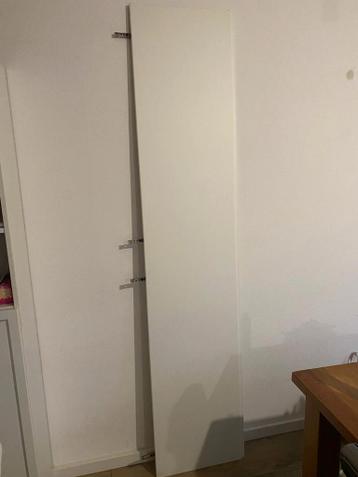 IKEA pax kast bruin/ zwart 50x58x236 met Vikanes deur wit - afbeelding 3