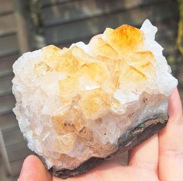 Citrienkwarts cluster edelsteen natuursteen verzameling  beschikbaar voor biedingen