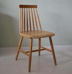 Houten vintage blanke keukenstoel eetkamerstoel, Ophalen, Gebruikt, Bruin, Eén