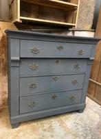 Antiek Empire ladenkast, Ophalen, Gebruikt, 100 tot 150 cm, 5 laden of meer