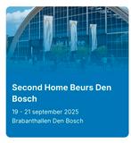 2 tickets Second Home beurs 19 - 21 september Den Bosch, Twee personen