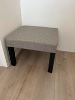 Poef 60x60cm taupe zwart, Ophalen, Zo goed als nieuw, Rond, Hout