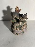 Muziekdoosje met wolven stel, Verzamelen, Beelden en Beeldjes, Ophalen of Verzenden, Zo goed als nieuw