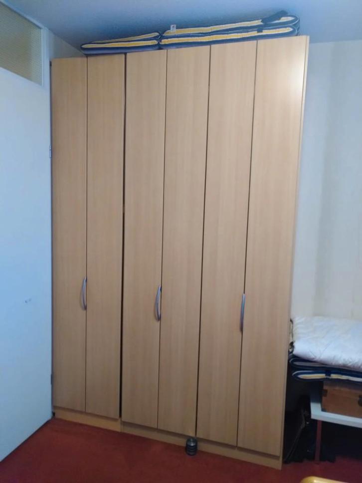 kledingkast met vouwdeuren, Huis en Inrichting, Kasten | Kledingkasten, Gebruikt, 200 cm of meer, 100 tot 150 cm, 50 tot 75 cm