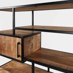 Prachtige mangohouten vakkenkast!, Huis en Inrichting, Kasten | Wandmeubels, Ophalen, Zo goed als nieuw, Minder dan 150 cm, 150 tot 200 cm