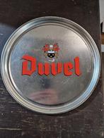 Metalen dienblad Duvel 41cm doorsnee, Reclamebord, Plaat of Schild, Duvel, Gebruikt, Ophalen of Verzenden