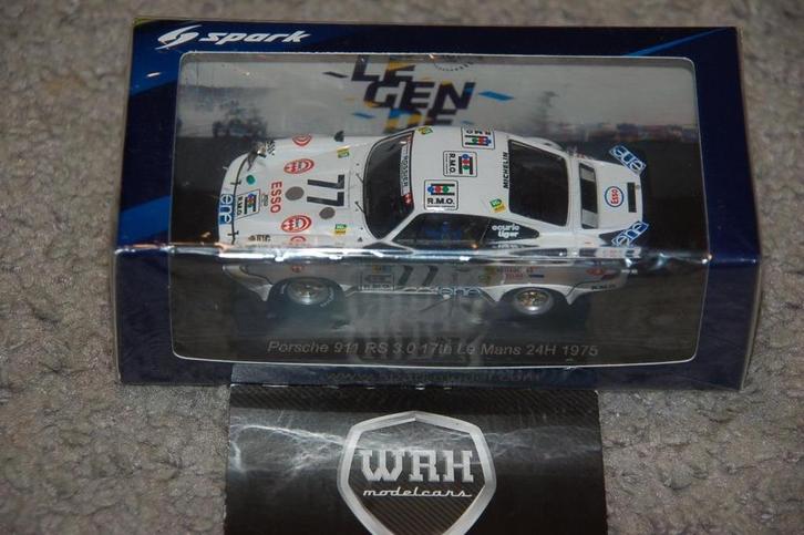 1:43 PORSCHE 911 RS #77 SPARK S9808 WRH, Hobby en Vrije tijd, Modelauto's | 1:43, Zo goed als nieuw, Auto, Overige merken, Ophalen of Verzenden